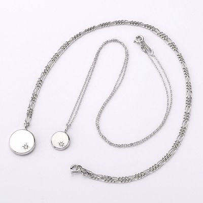 シルバーペアネックレス