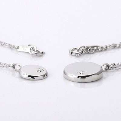 シルバーペアネックレス