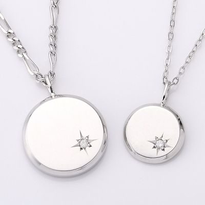 シルバーペアネックレス