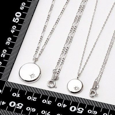 シルバーペアネックレス