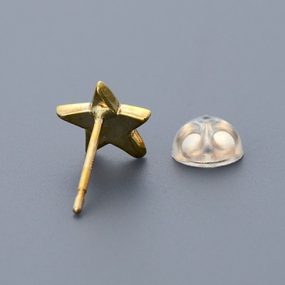 イエローゴールドピアス(片耳用)