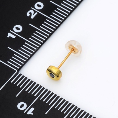 イエローゴールドピアス(片耳用)
