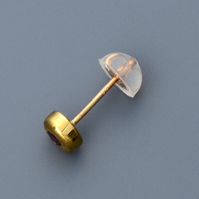 イエローゴールドピアス(片耳用)