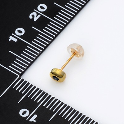 イエローゴールドピアス(片耳用)