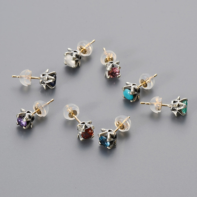 シルバーペアピアス