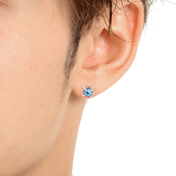 シルバーペアピアス