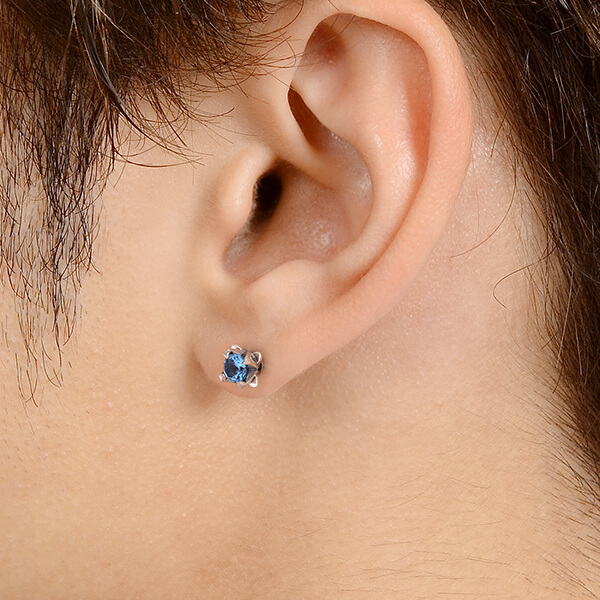 シルバーペアピアス