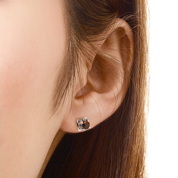 シルバーペアピアス