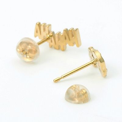 イエローゴールドスタッドピアス