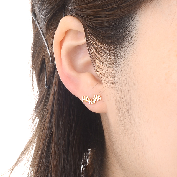 イエローゴールドスタッドピアス