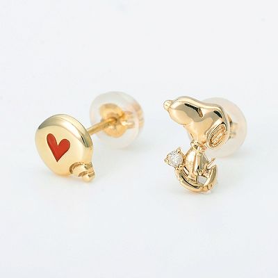 イエローゴールドスタッドピアス