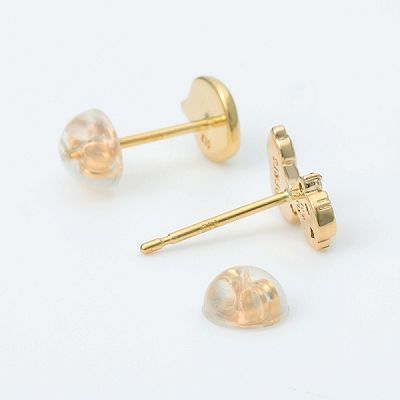 イエローゴールドスタッドピアス