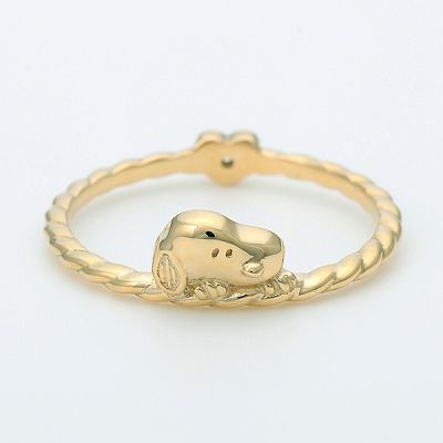 イエローゴールドピンキーリング