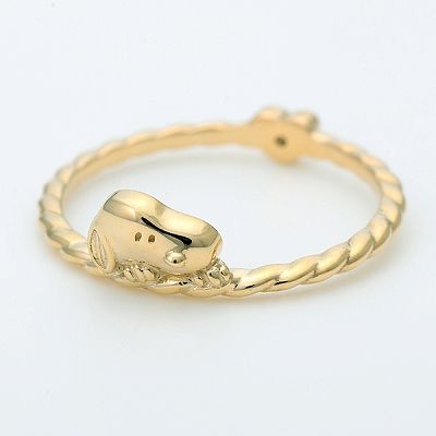 イエローゴールドピンキーリング