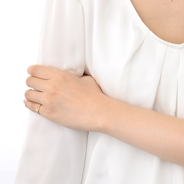 イエローゴールドピンキーリング