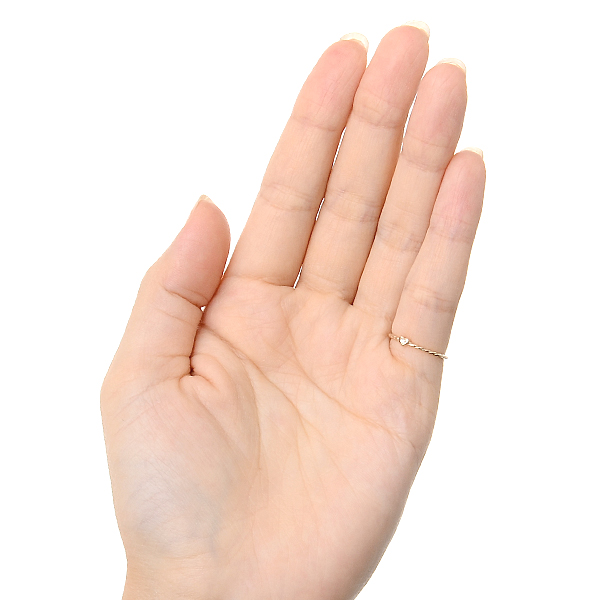 イエローゴールドピンキーリング