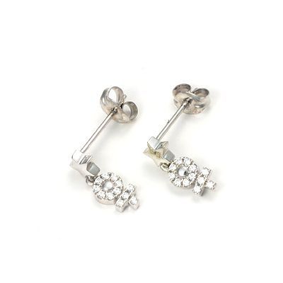 シルバースタッドピアス