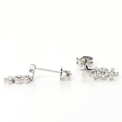 シルバースタッドピアス