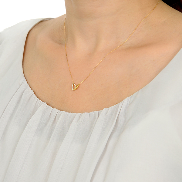 イエローゴールドネックレス