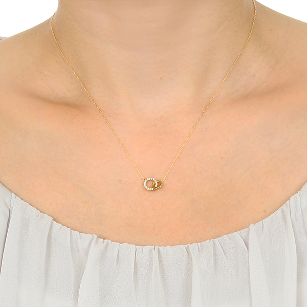 イエローゴールドネックレス