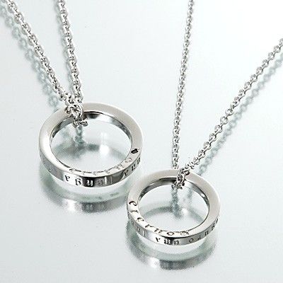 シルバーペアネックレス