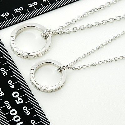 シルバーペアネックレス