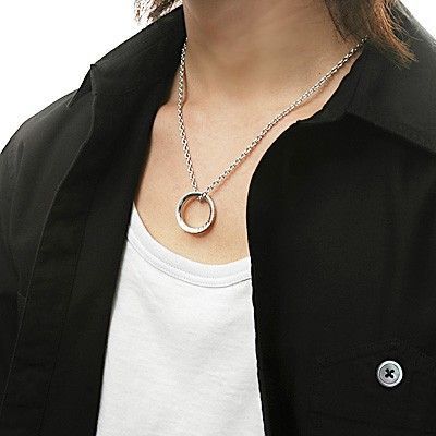 シルバーペアネックレス