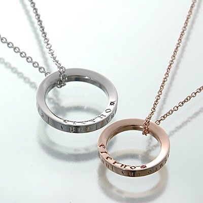 シルバーペアネックレス