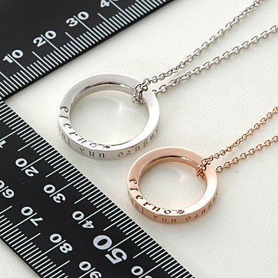 シルバーペアネックレス