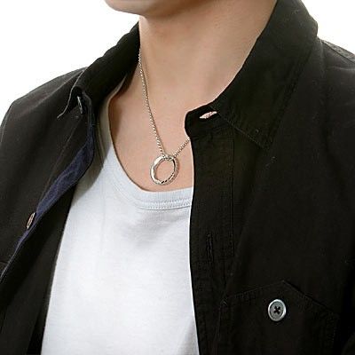 シルバーペアネックレス