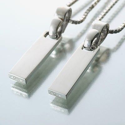 シルバーペアネックレス