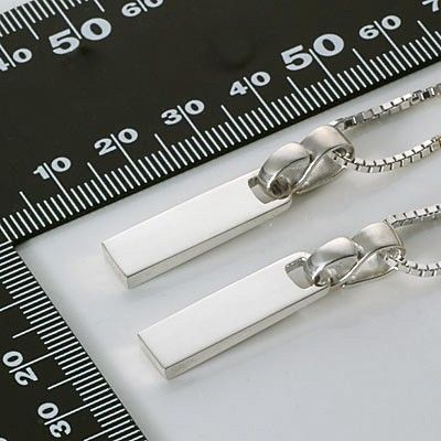 シルバーペアネックレス