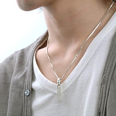 シルバーペアネックレス