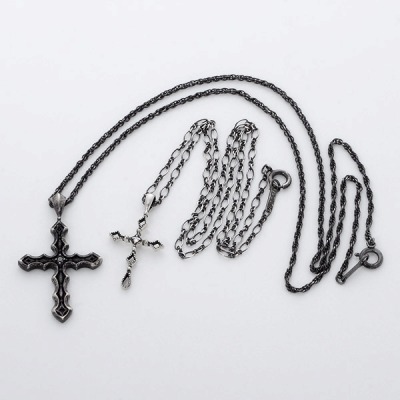 シルバーペアネックレス