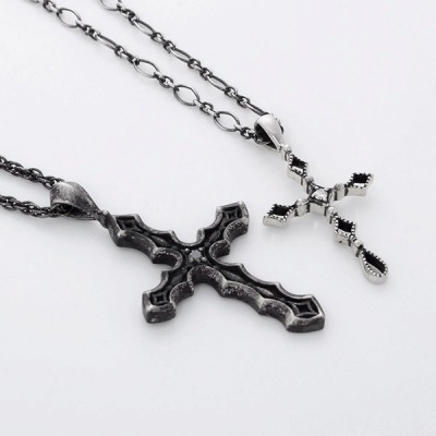 シルバーペアネックレス