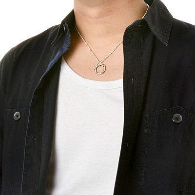 シルバーペアネックレス