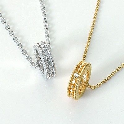 シルバーペアネックレス