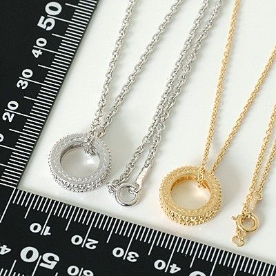 シルバーペアネックレス