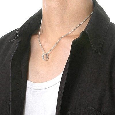 シルバーペアネックレス