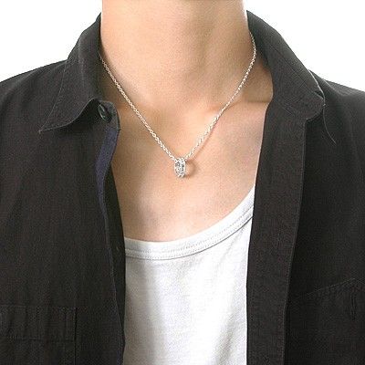 シルバーペアネックレス