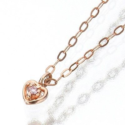 ピンクゴールドネックレス