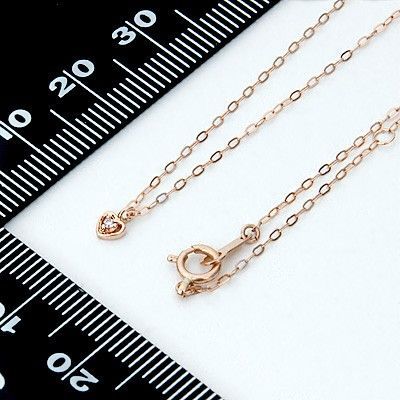 ピンクゴールドネックレス