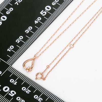 ピンクゴールドネックレス