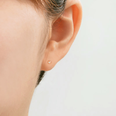 ピンクゴールドネックレス&ピアス