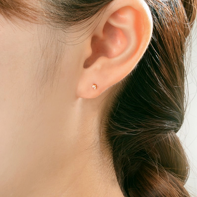 ピンクゴールドネックレス&ピアス