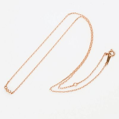 ピンクゴールドネックレス