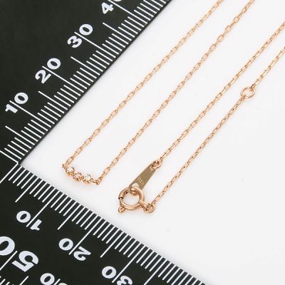 ピンクゴールドネックレス