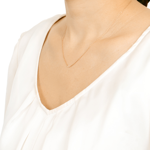 ピンクゴールドネックレス&ピアス