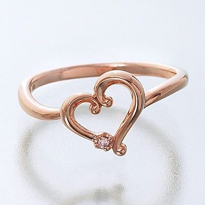 ピンクゴールドリング