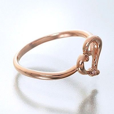 ピンクゴールドリング